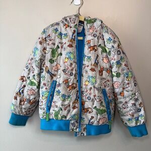 Disney Collection Kids Toy Story Puffer Jacket Hooded Fleece Lined Size 5/6